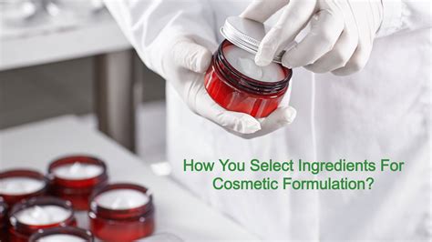 Cosmetic Ingredient Database, Cosmetic Formulation .